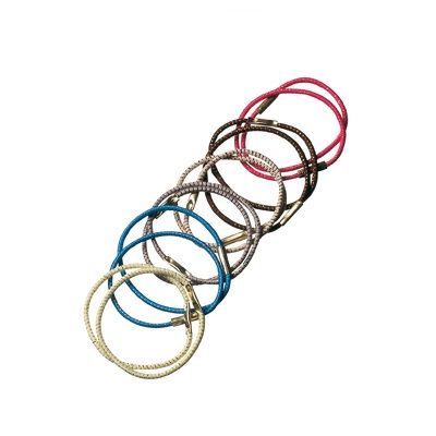 Haarelastiek Plastic (Vlecht) 12 stuks