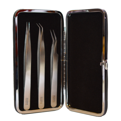 Magnetisch Tweezer Etui met 3 pincetten