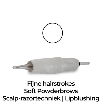 PMU naaldmodule 1-punt liner nano (0.25 mm) wit 5 stuks 