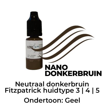 Hairstroke pigment Nano 3 Donkerbruin