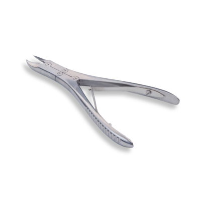 Inox Dubbelscharnier Nageltang gebogen bek 15 cm