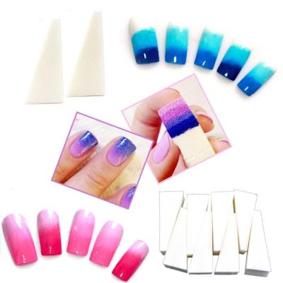 Sponsjes Ombre Nail Art 5 stuks