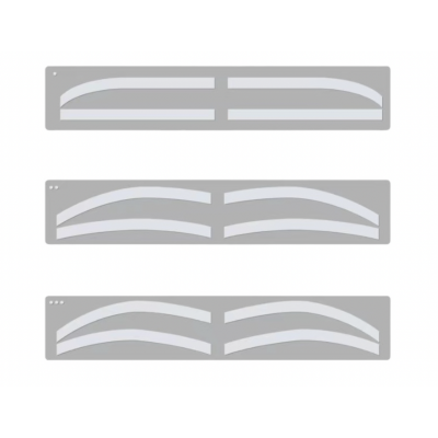 Airbrush Brow Stickers Transparant (6 paar)