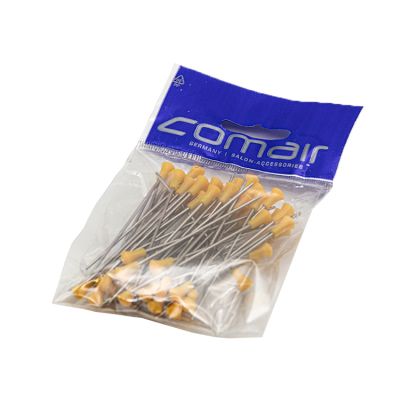 Watergolfspelden 65 mm ijzer 50 stuks (gele knop)