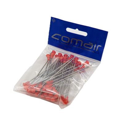 Watergolfspelden ijzer 85mm 50 stuks (rode knop)