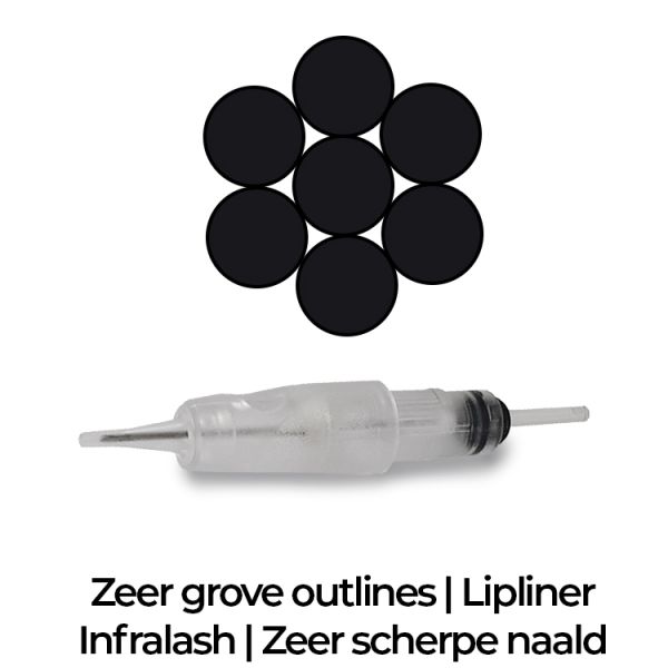 7 punts power liner PMU naald Derma Codes 