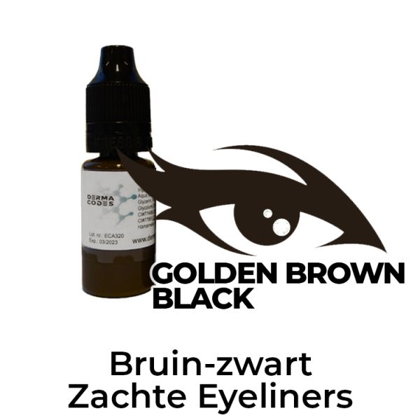 Eyeliner pigment Golden Brown-Black 