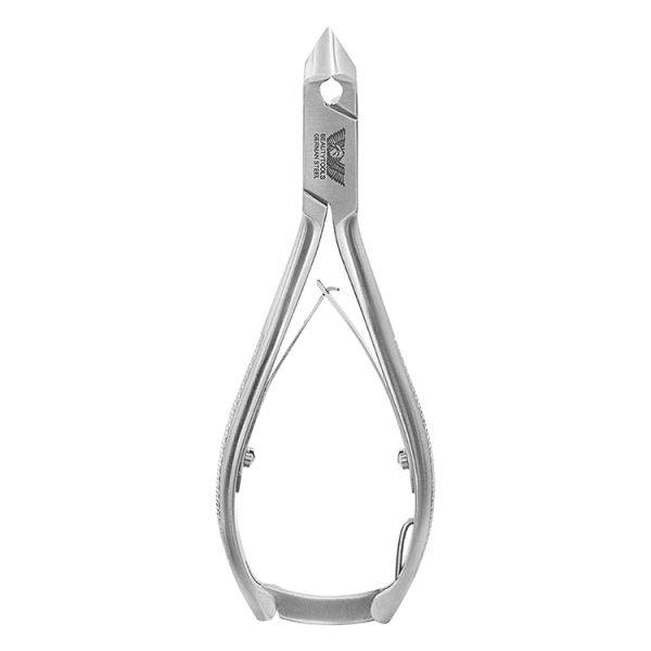 Inox nageltang met gebogen bek en slot - Derma Codes
